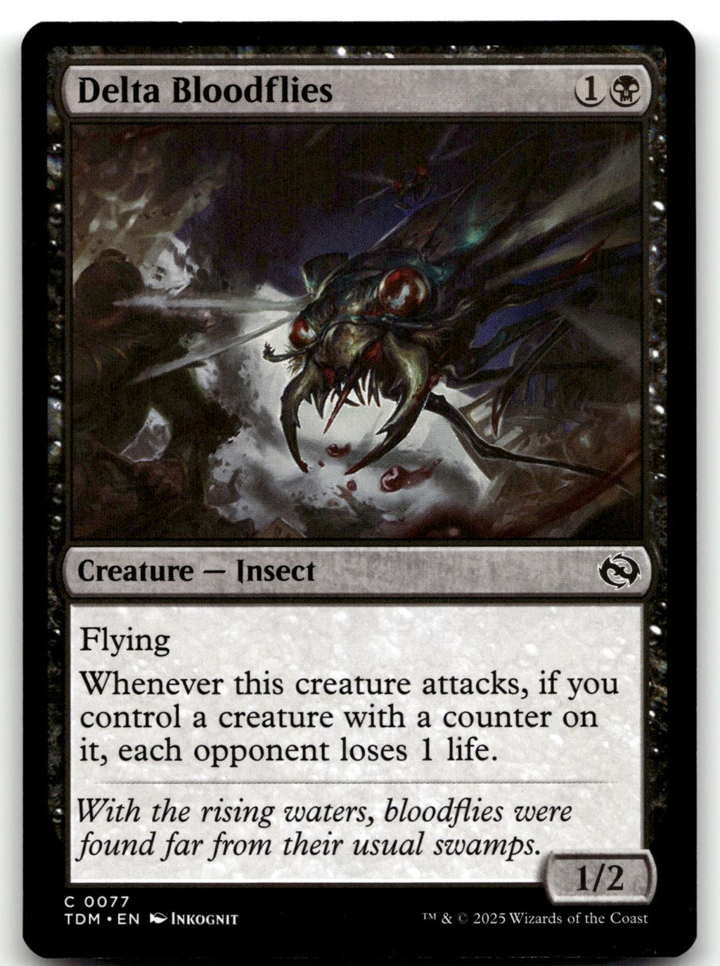 Delta Bloodflies 77 Common Tarkir: Dragonstorm Magic: The Gathering Near Mint