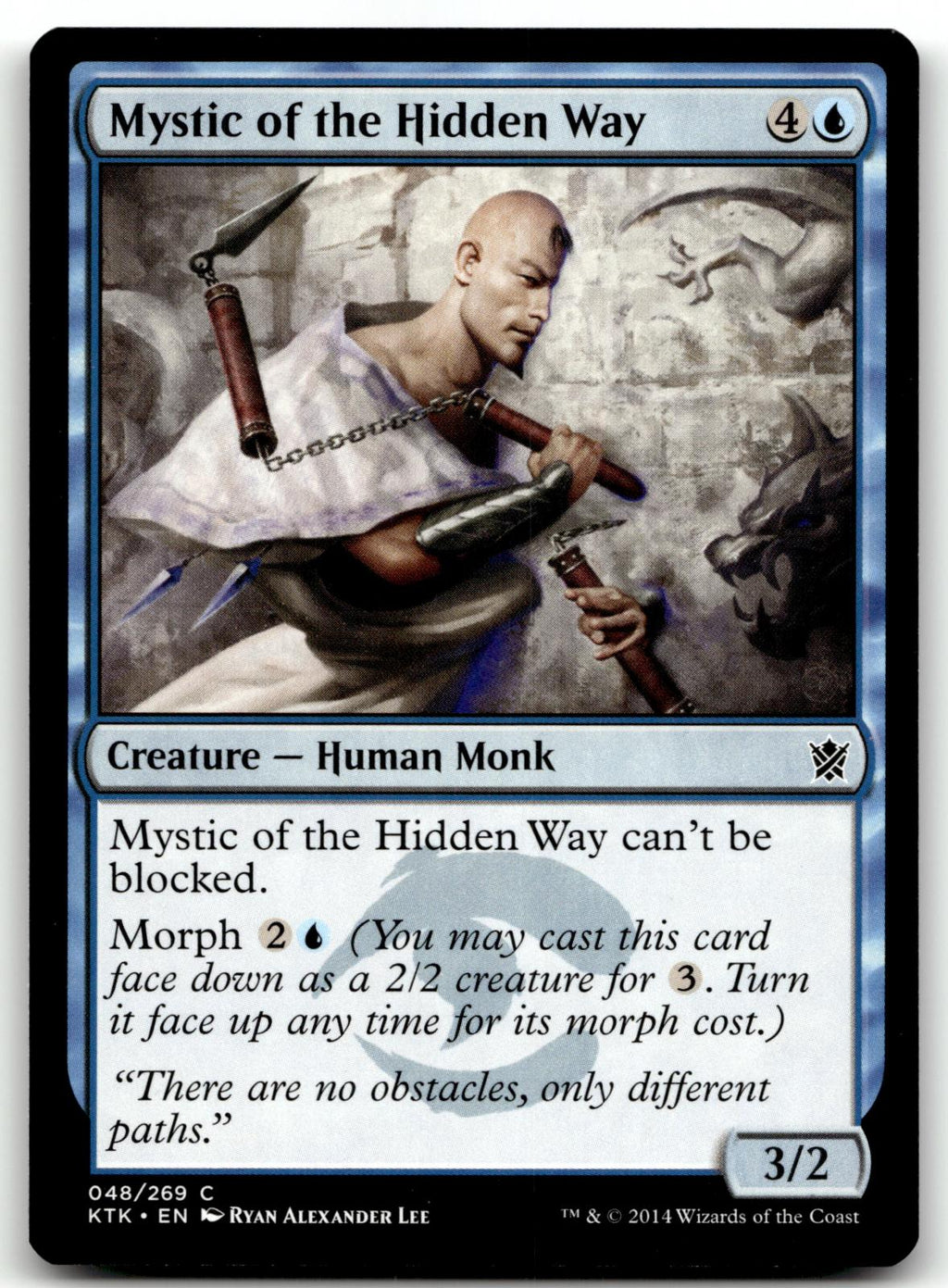 Mystic of the Hidden Way 48 Common Khans of Tarkir Magic: The Gathering NM