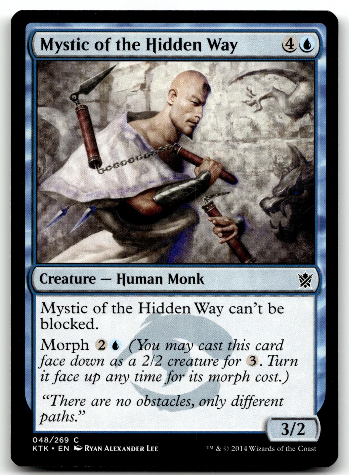 Mystic of the Hidden Way 48 Common Khans of Tarkir Magic: The Gathering NM