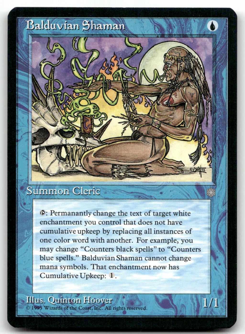 Balduvian Shaman Common Ice Age Magic: The Gathering Near Mint