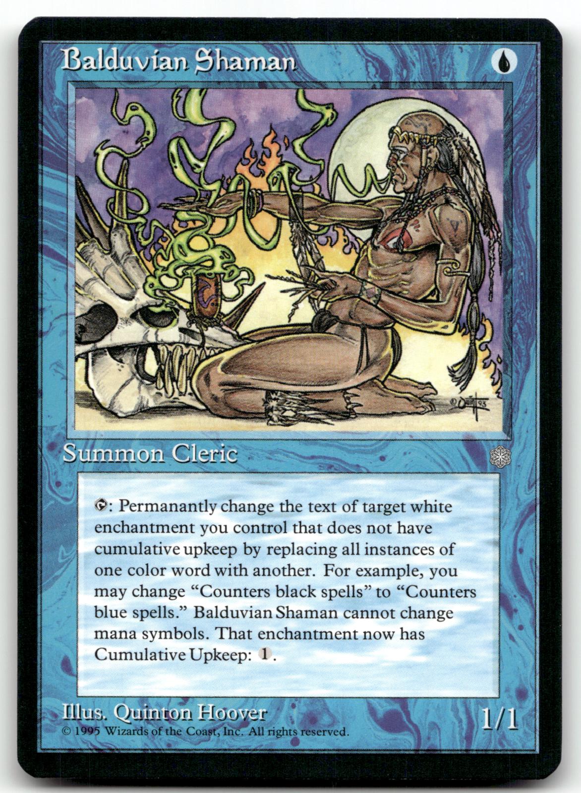 Balduvian Shaman Common Ice Age Magic: The Gathering Near Mint