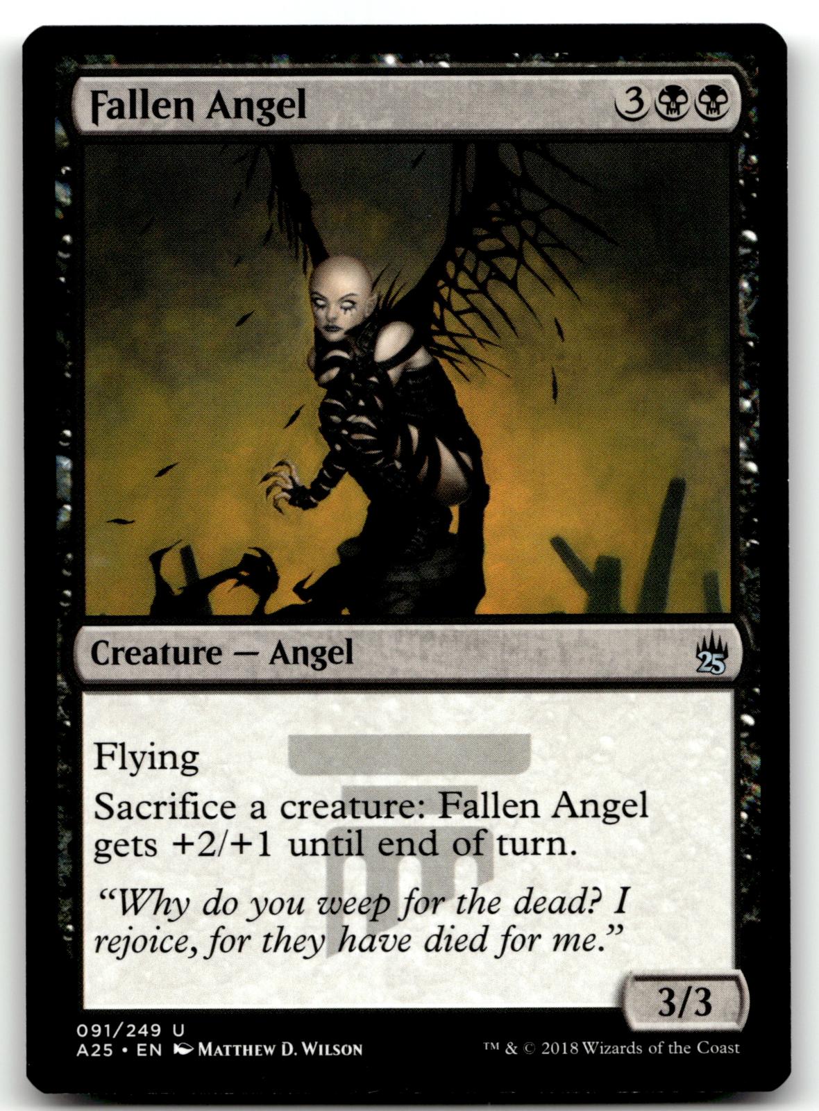 Fallen Angel 91 Uncommon Masters 25 Magic: The Gathering Near Mint