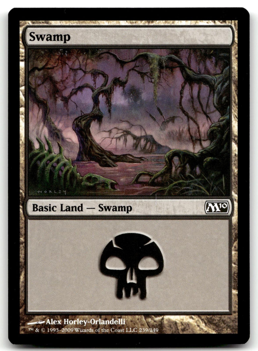 Swamp (239) 239 Land Magic 2010 (M10) Magic: The Gathering Near Mint