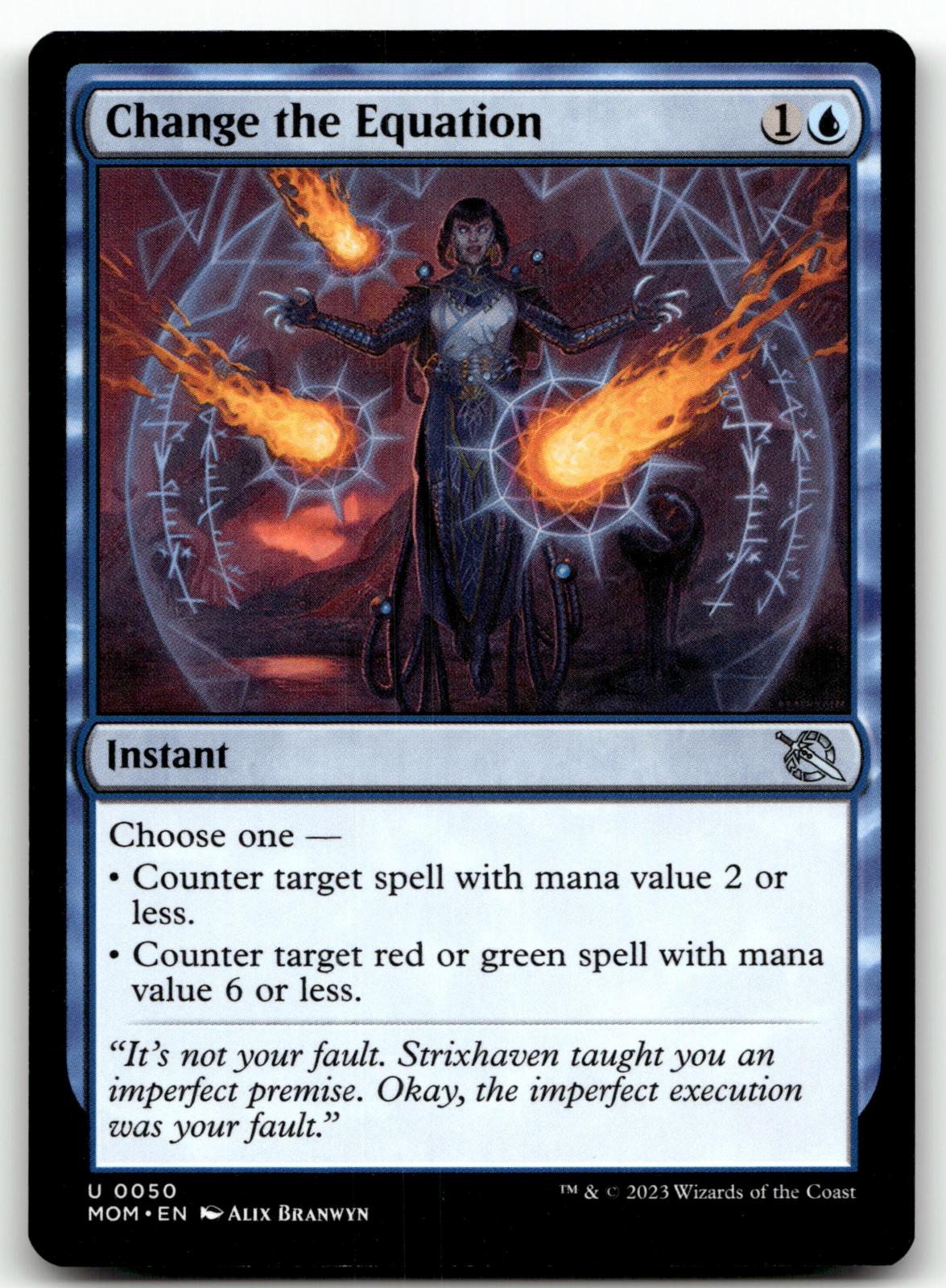 Change the Equation 50 Uncommon March of the Machine Magic: The Gathering NM