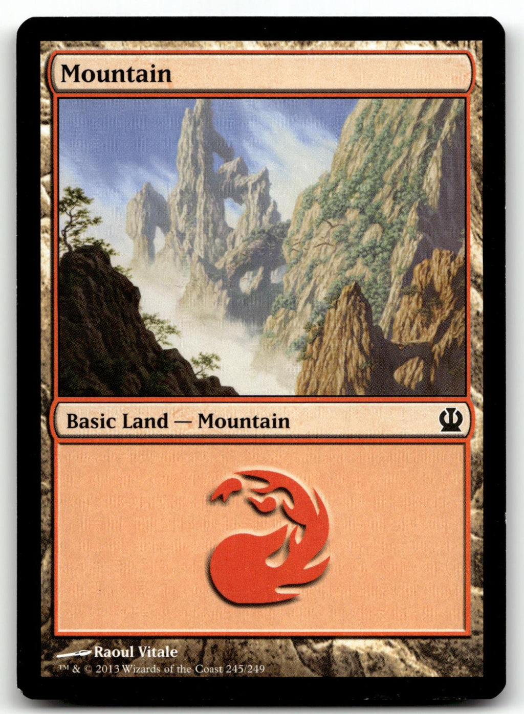Mountain (245) 245 Land Theros Magic: The Gathering Near Mint