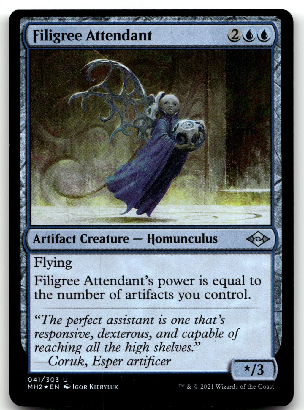 Filigree Attendant 41 Uncommon Modern Horizons 2 Magic: The Gathering Foil NM