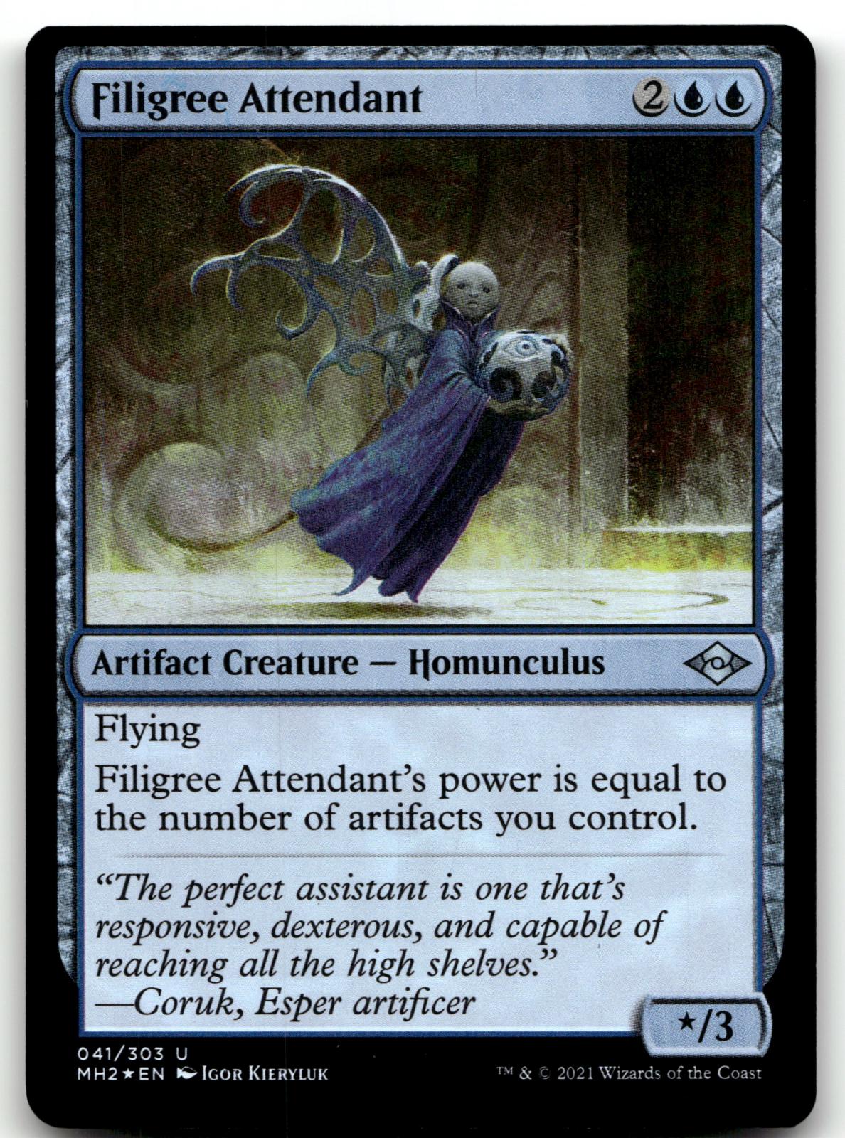 Filigree Attendant 41 Uncommon Modern Horizons 2 Magic: The Gathering Foil NM