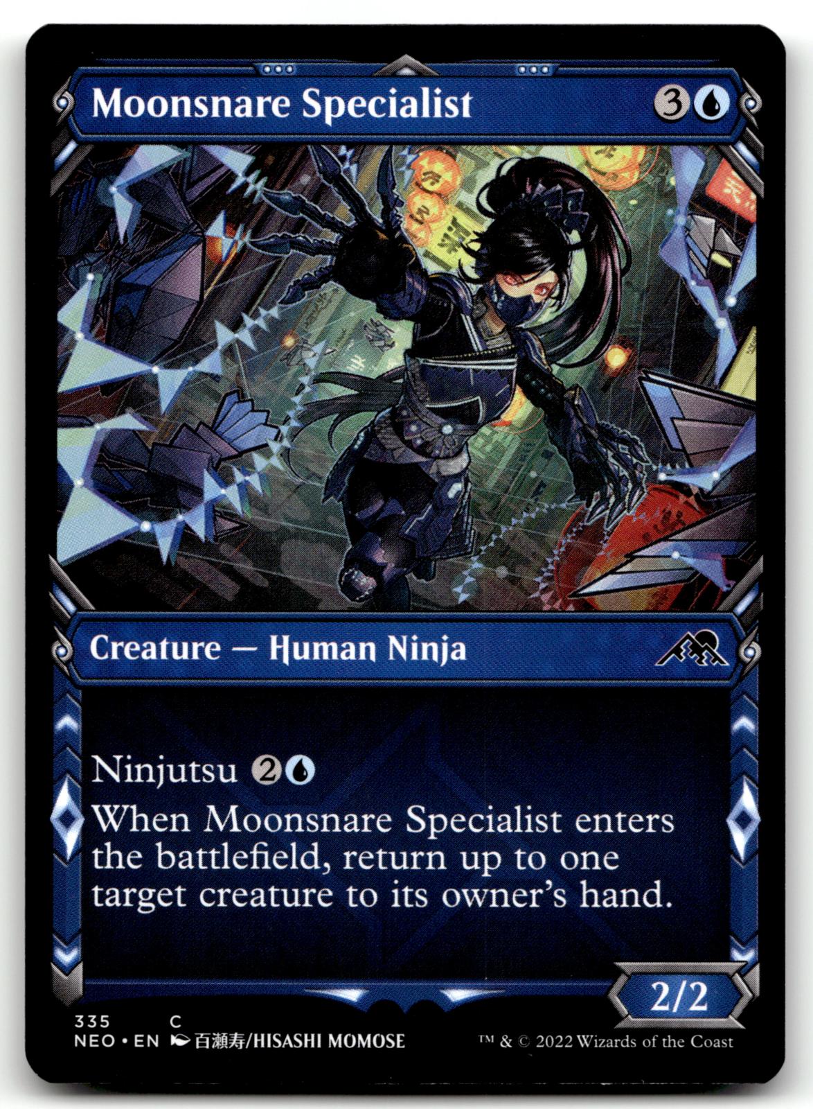 Moonsnare Specialist (Showcase) 335 Kamigawa: Neon Dynasty Magic: The Gathering NM