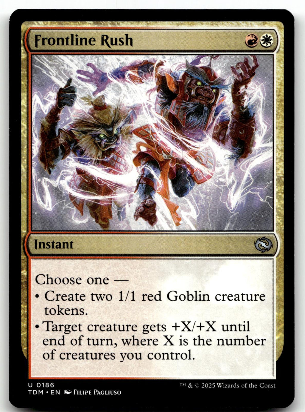 Frontline Rush 186 Uncommon Tarkir: Dragonstorm Magic: The Gathering Near Mint
