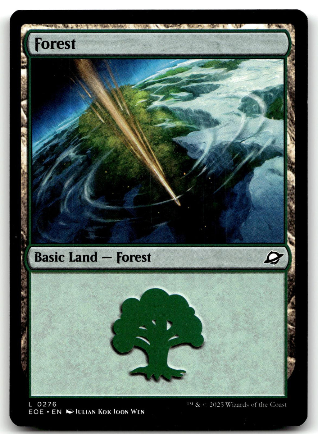 Forest (0276) 276 Land Edge of Eternities Magic: The Gathering Near Mint