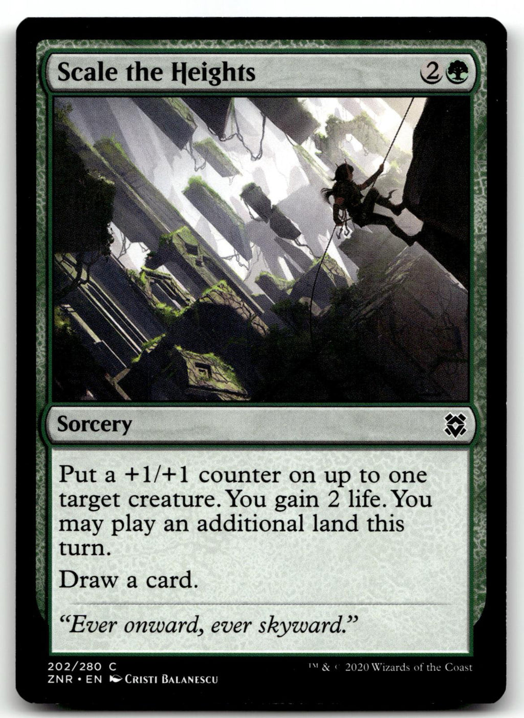Scale the Heights 202 Common Zendikar Rising Magic: The Gathering Near Mint