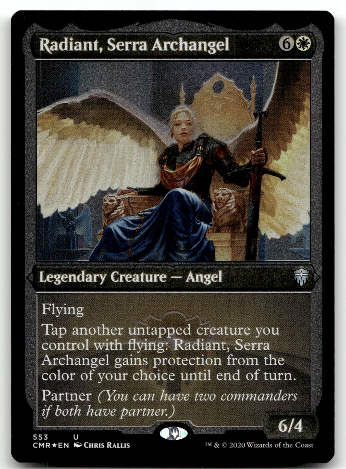 Radiant, Serra Archangel (Foil Etched) 553 Commander Legends Magic: The Gathering NM