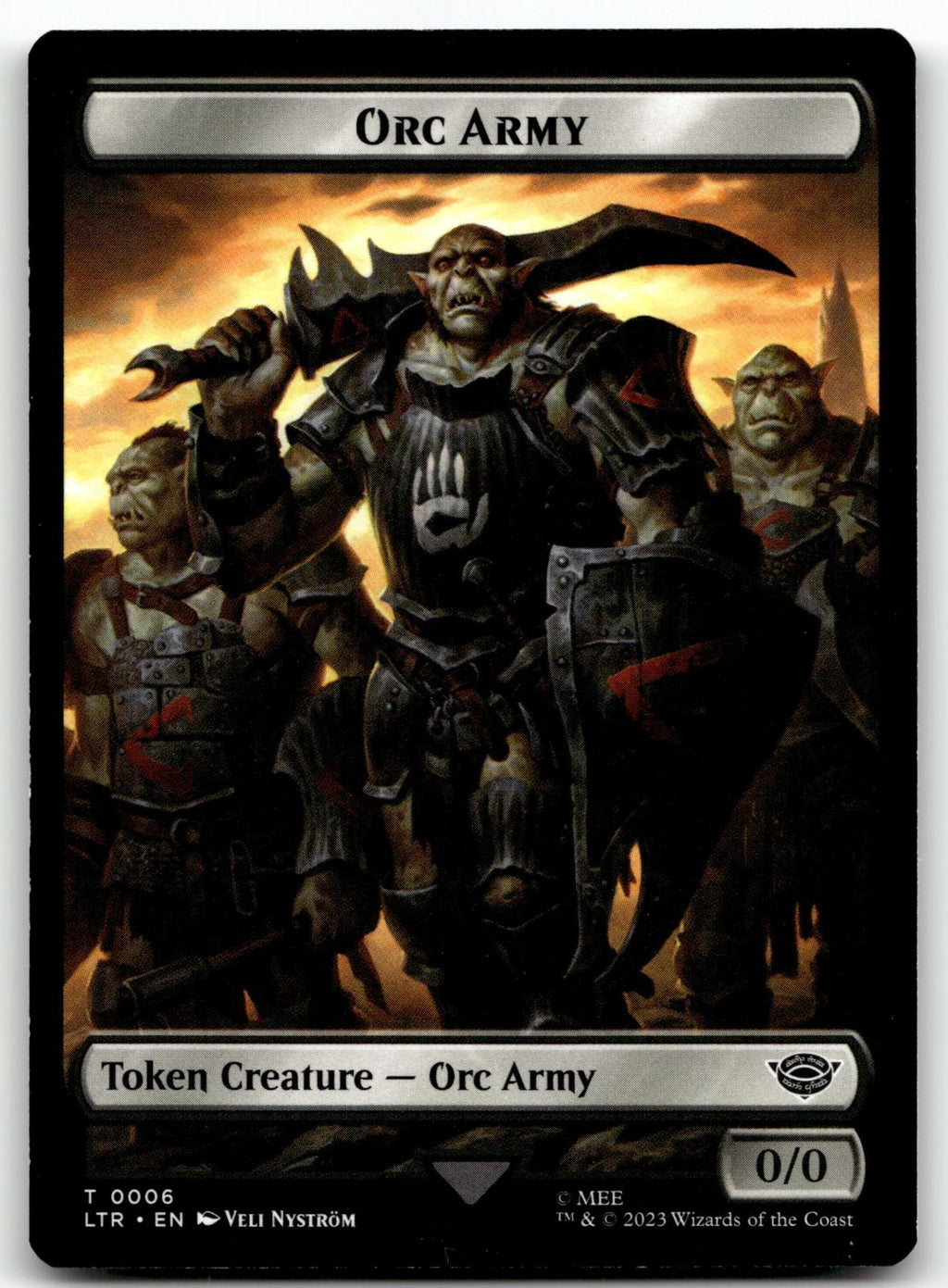 Orc Army Token  6 Universes Beyond The Lord of the Rings Tales of Middle-earth