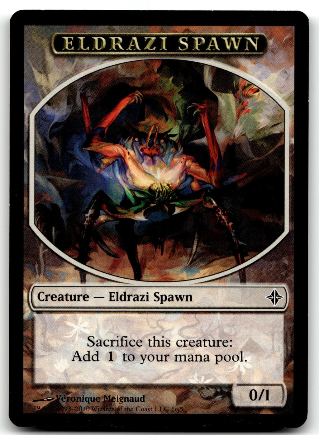 Eldrazi Spawn Token (1c) 1C Token Rise of the Eldrazi Magic: The Gathering NM