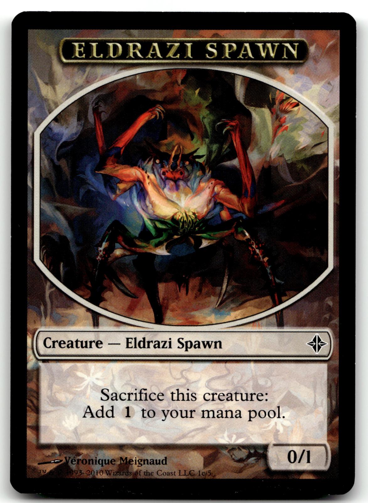 Eldrazi Spawn Token (1c) 1C Token Rise of the Eldrazi Magic: The Gathering NM