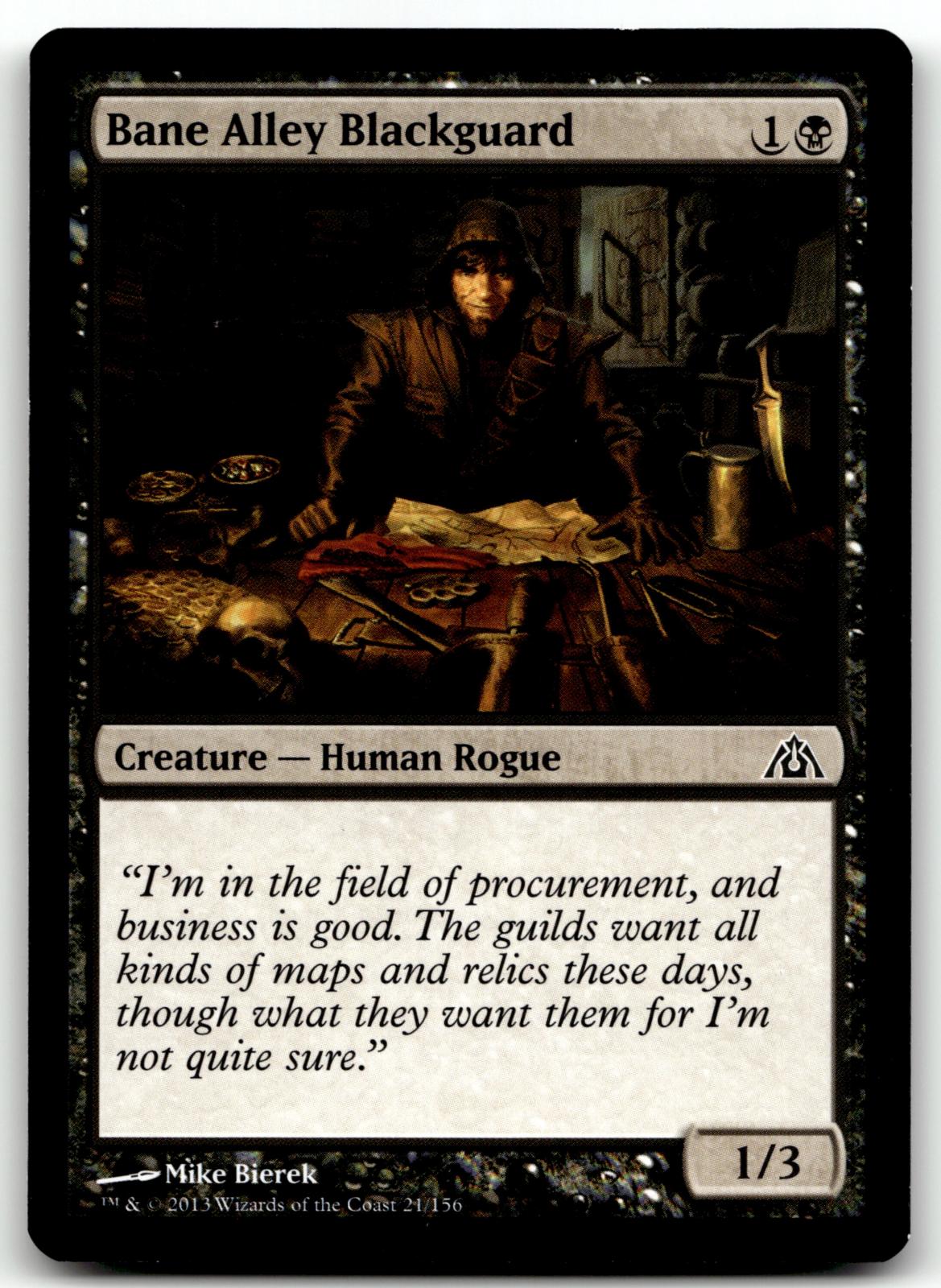 Bane Alley Blackguard 21 Common Dragon's Maze Magic: The Gathering Near Mint