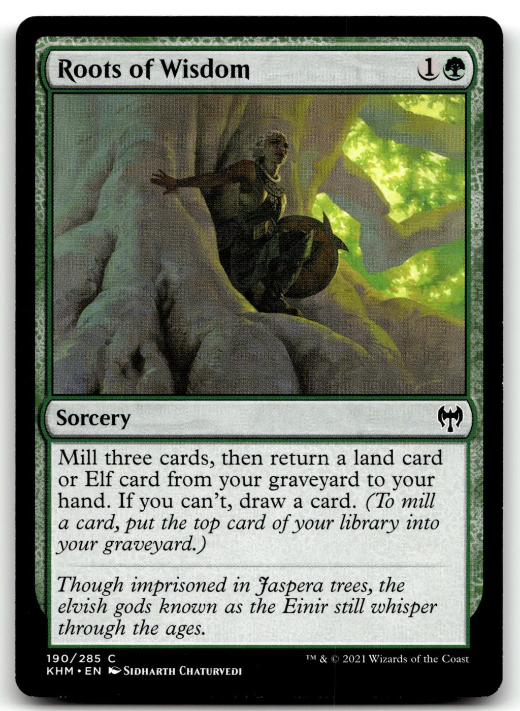Roots of Wisdom 190 Common Kaldheim Magic: The Gathering Near Mint