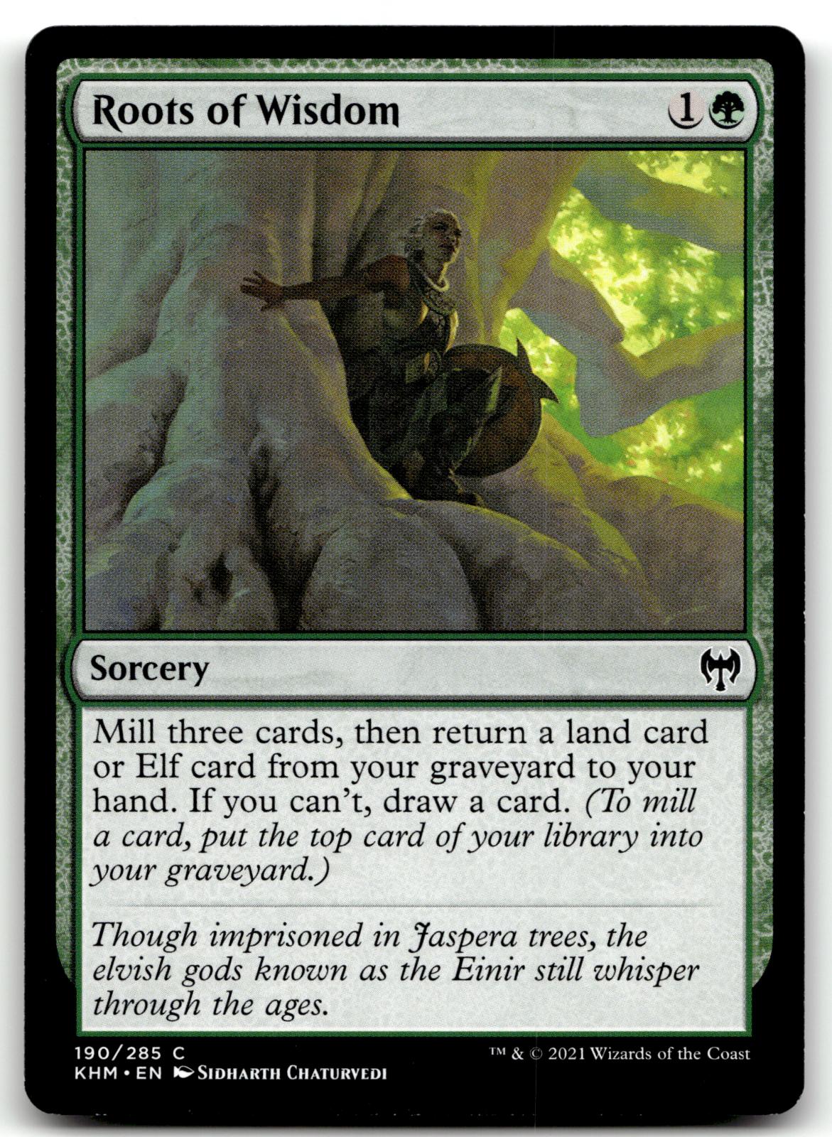Roots of Wisdom 190 Common Kaldheim Magic: The Gathering Near Mint