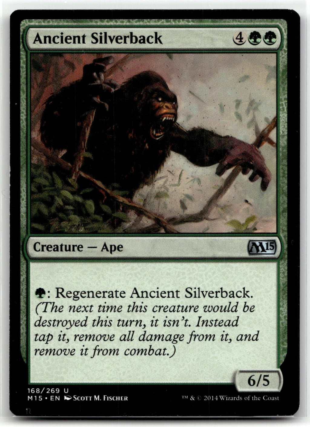 Ancient Silverback 168 Uncommon Magic 2015 (M15) Magic: The Gathering Near Mint