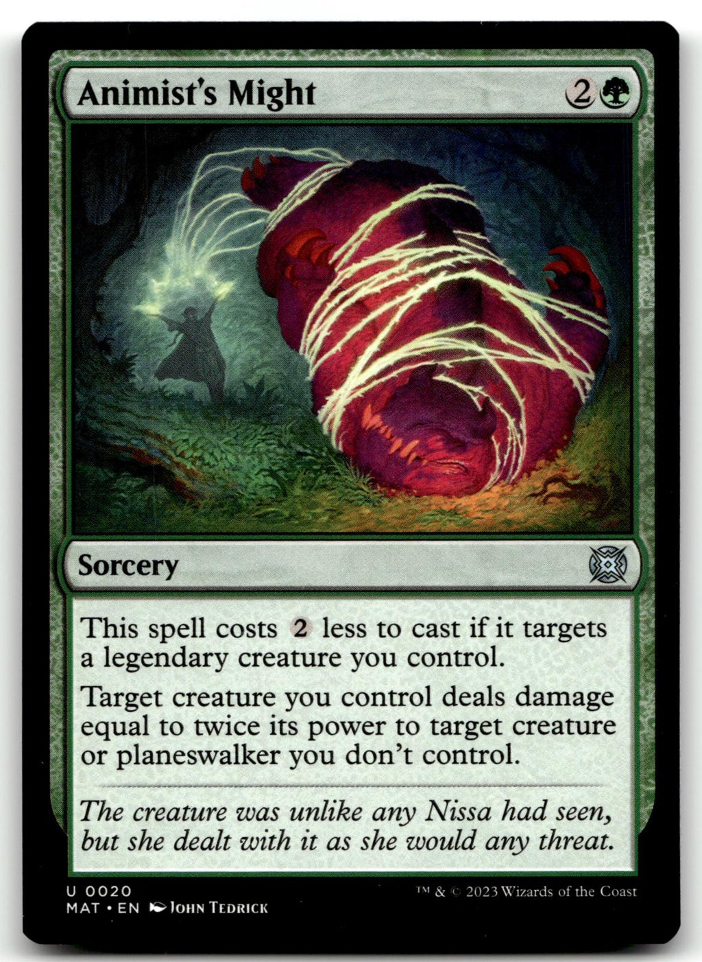 Animist's Might 20 March of the Machine: The Aftermath Magic: The Gathering NM