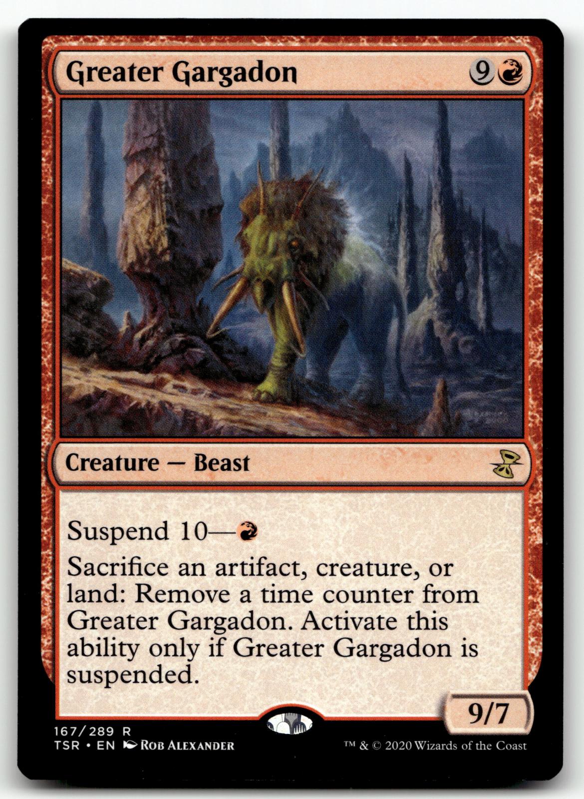 Greater Gargadon 167 Rare Time Spiral: Remastered Magic: The Gathering Near Mint