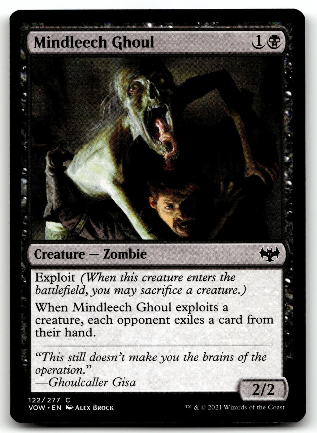 Mindleech Ghoul 122 Common Innistrad: Crimson Vow Magic: The Gathering Near Mint
