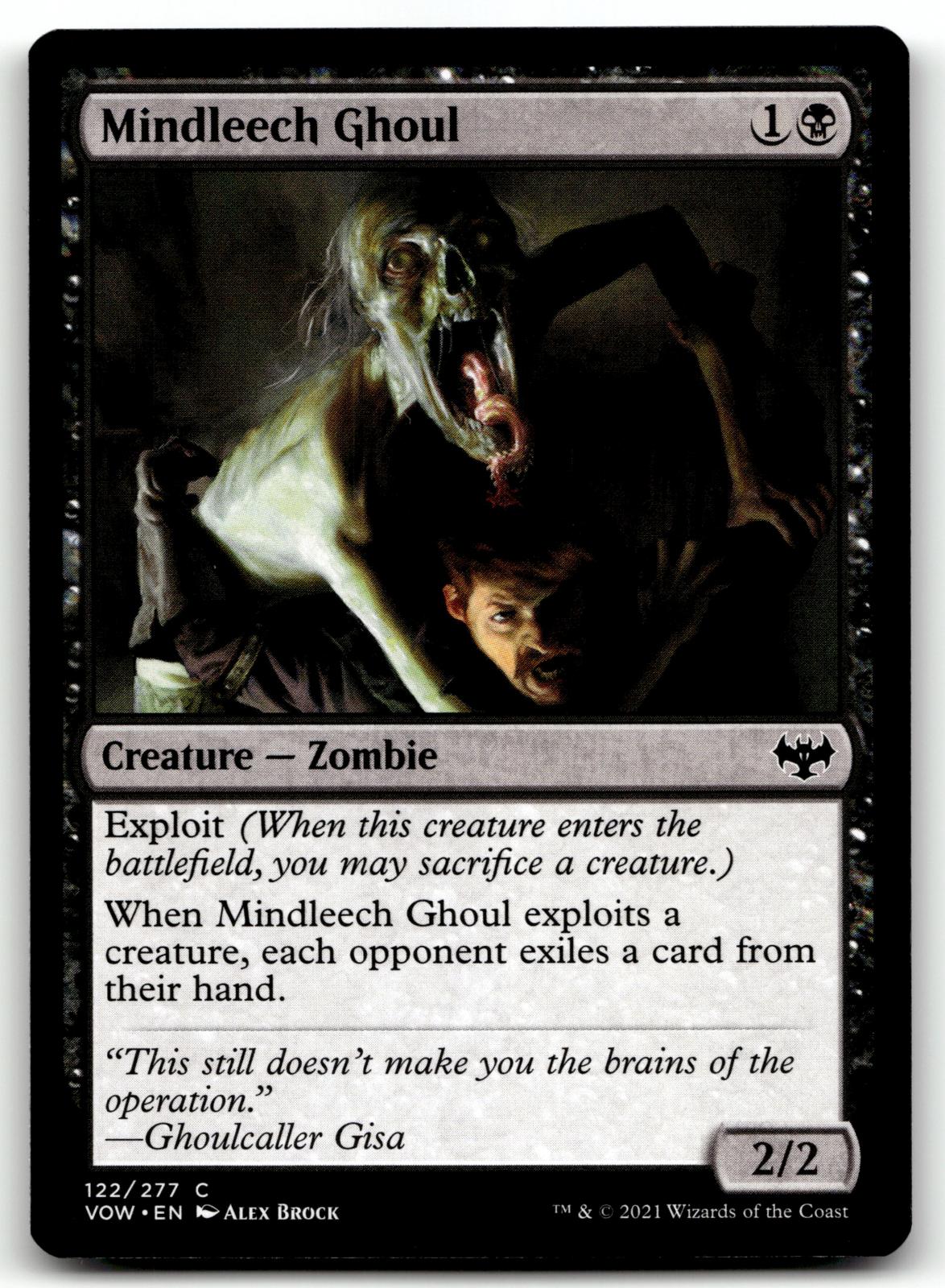 Mindleech Ghoul 122 Common Innistrad: Crimson Vow Magic: The Gathering Near Mint
