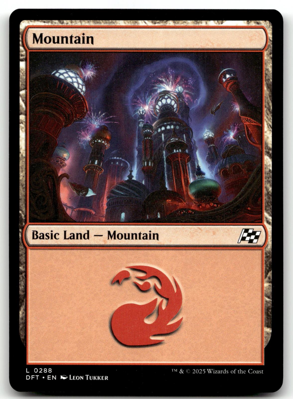Mountain (0288) 288 Land Aetherdrift Magic: The Gathering Near Mint