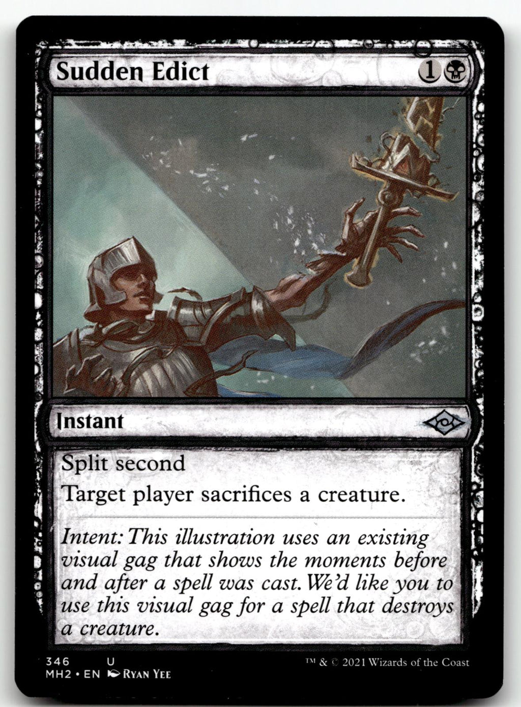 Sudden Edict (Showcase) 346 Uncommon Modern Horizons 2 Magic: The Gathering NM