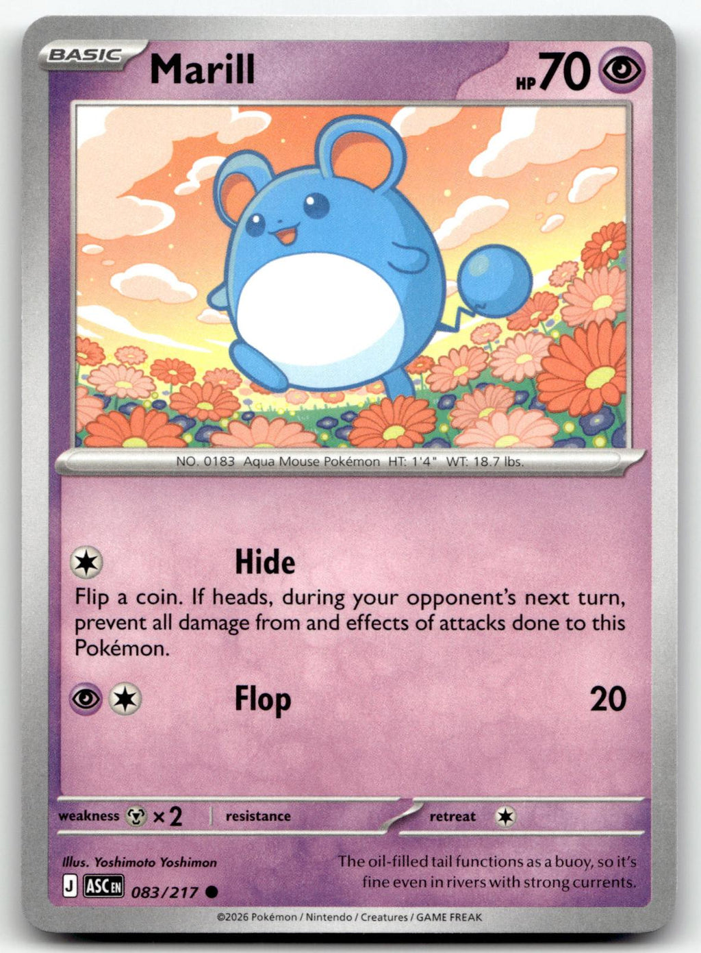Marill 083/217 Common Ascended Heroes Pokemon Near Mint