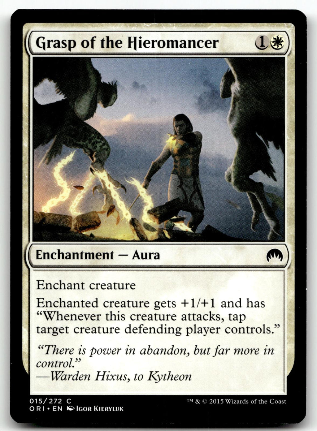 Grasp of the Hieromancer 15 Common Magic Origins Magic: The Gathering Near Mint