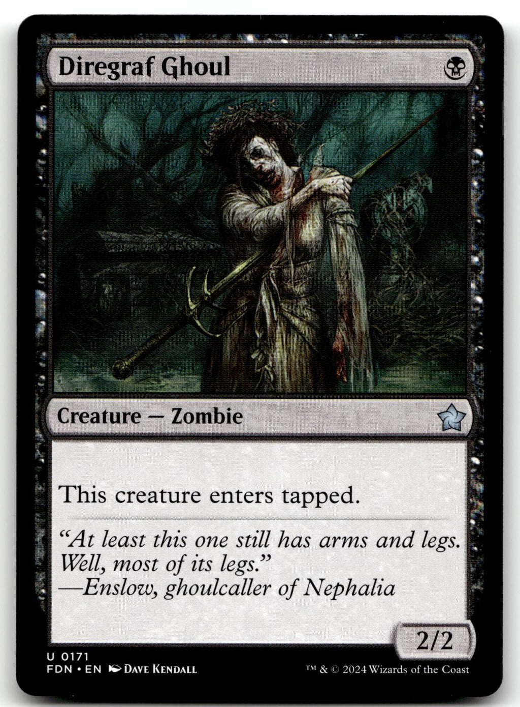 Diregraf Ghoul 171 Uncommon Foundations Magic: The Gathering Near Mint