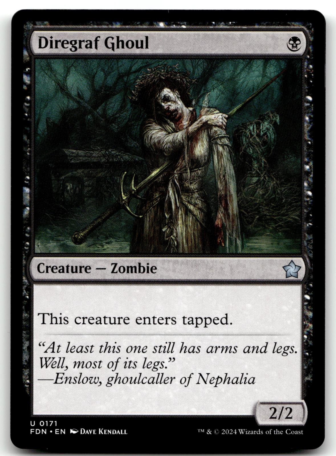 Diregraf Ghoul 171 Uncommon Foundations Magic: The Gathering Near Mint
