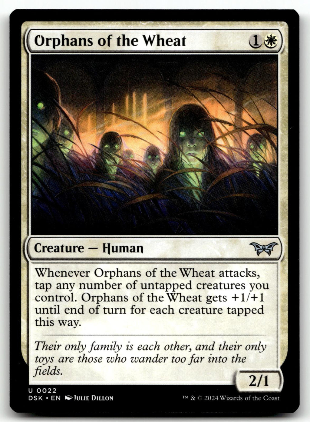 Orphans of the Wheat 22 Duskmourn: House of Horror Magic: The Gathering NM
