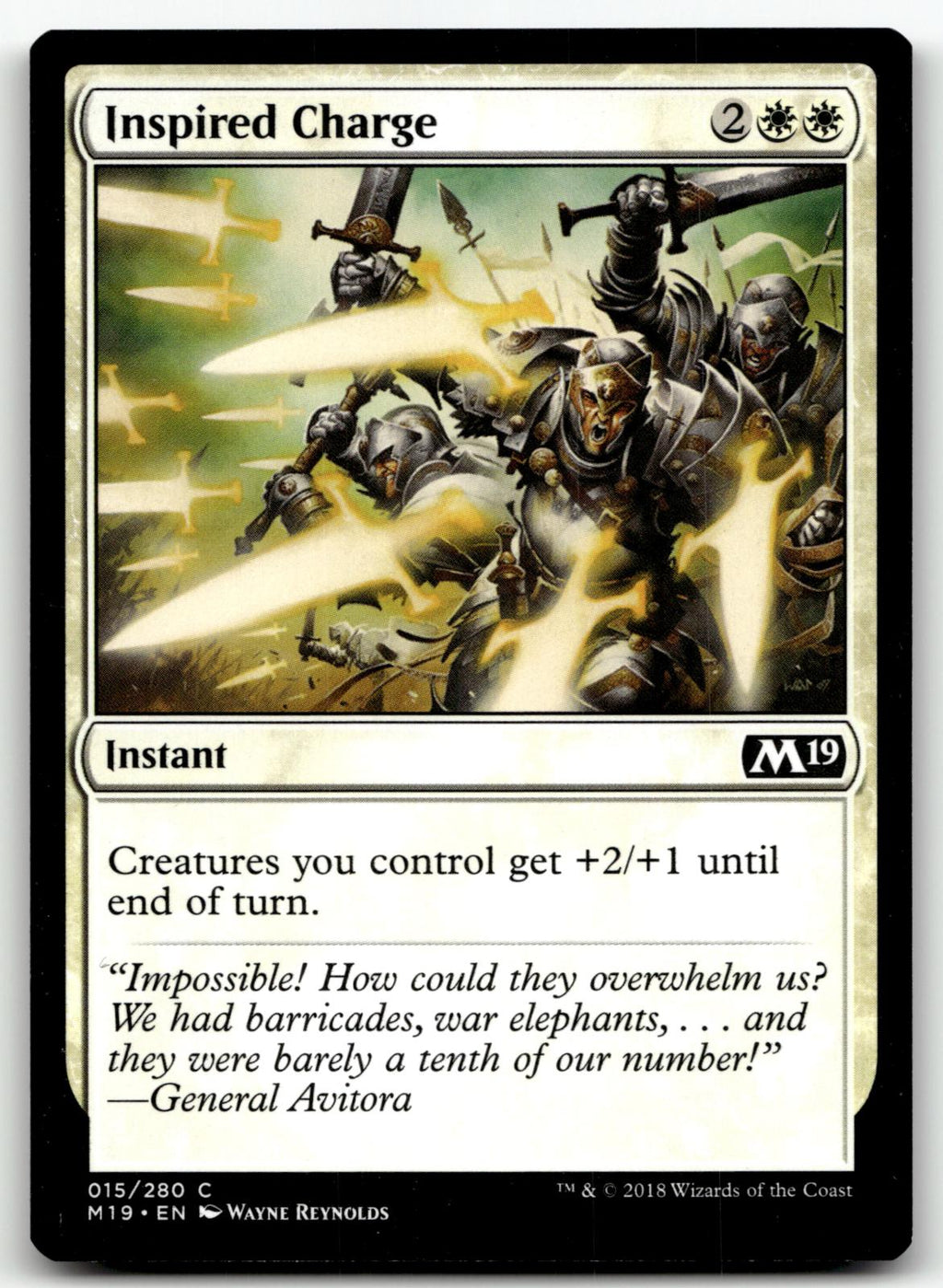 Inspired Charge 15 Common Core Set 2019 Magic: The Gathering Near Mint
