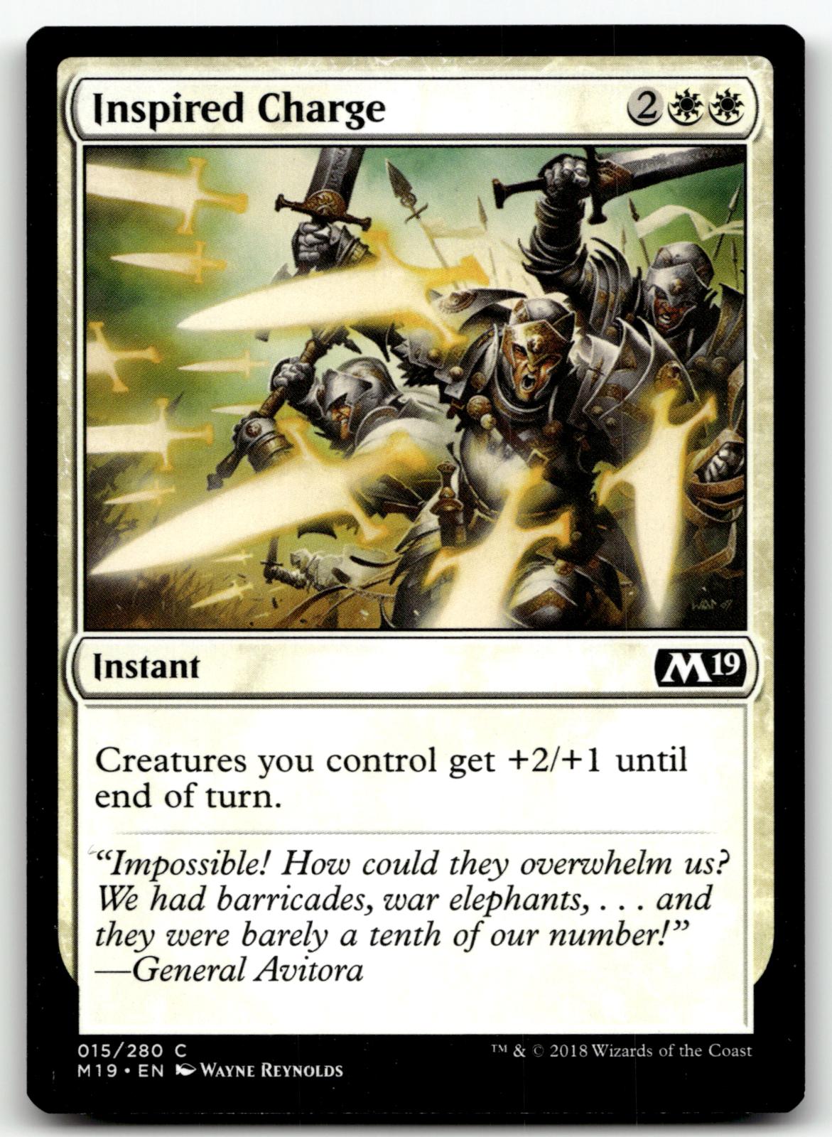 Inspired Charge 15 Common Core Set 2019 Magic: The Gathering Near Mint