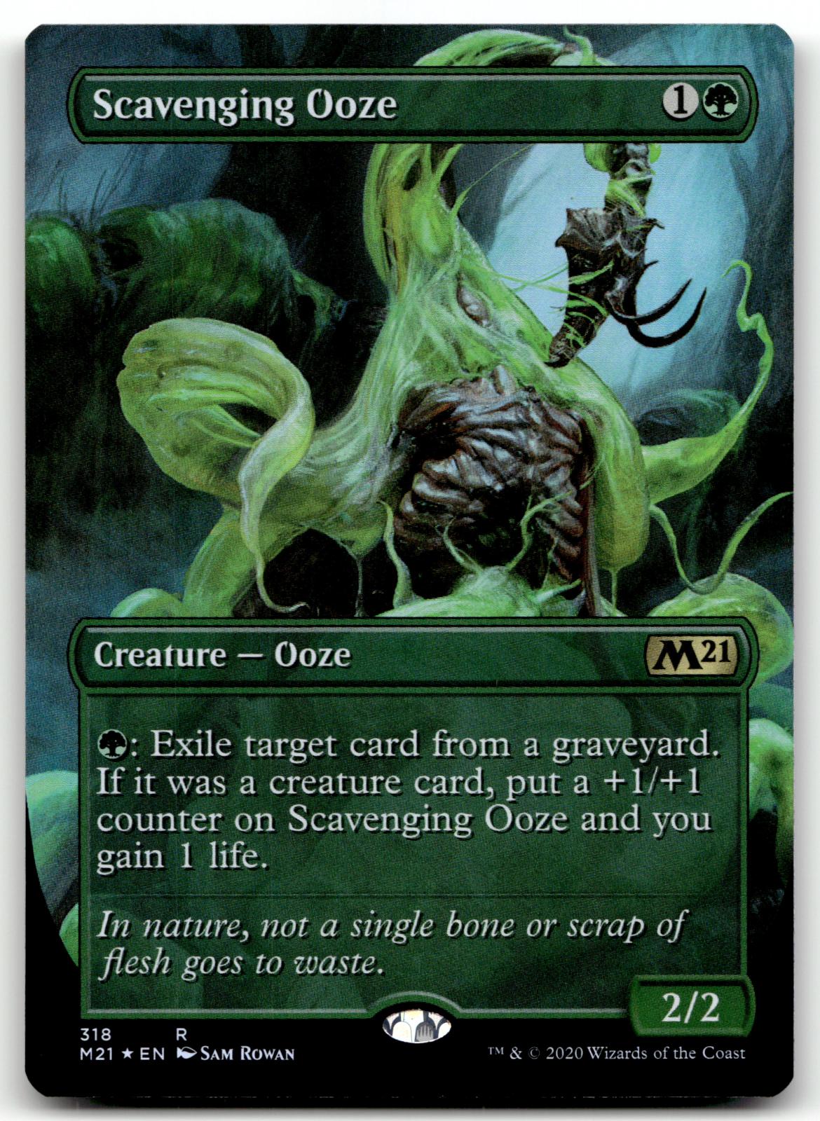 Scavenging Ooze (Alternate Art) 318 Core Set 2021 Magic: The Gathering Foil NM