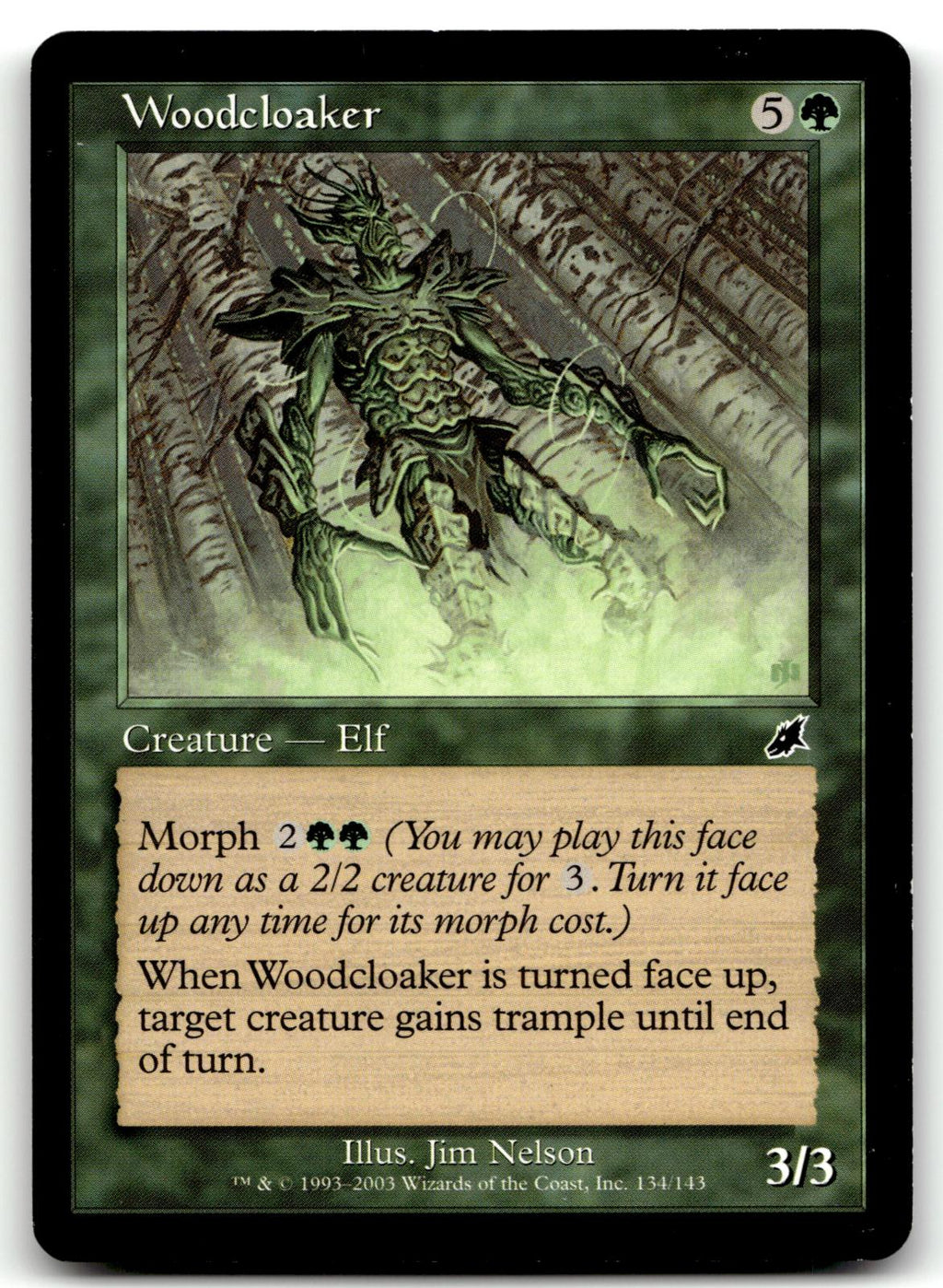 Woodcloaker 134 Common Scourge Magic: The Gathering Near Mint