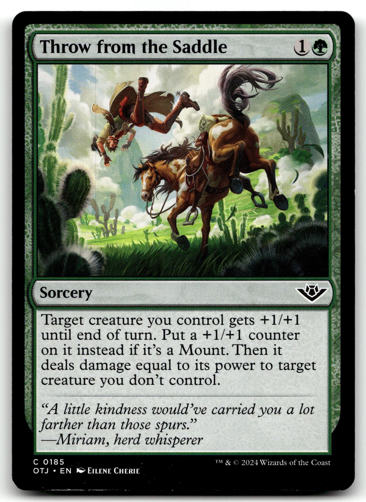 Throw from the Saddle 185 Outlaws of Thunder Junction Magic: The Gathering NM