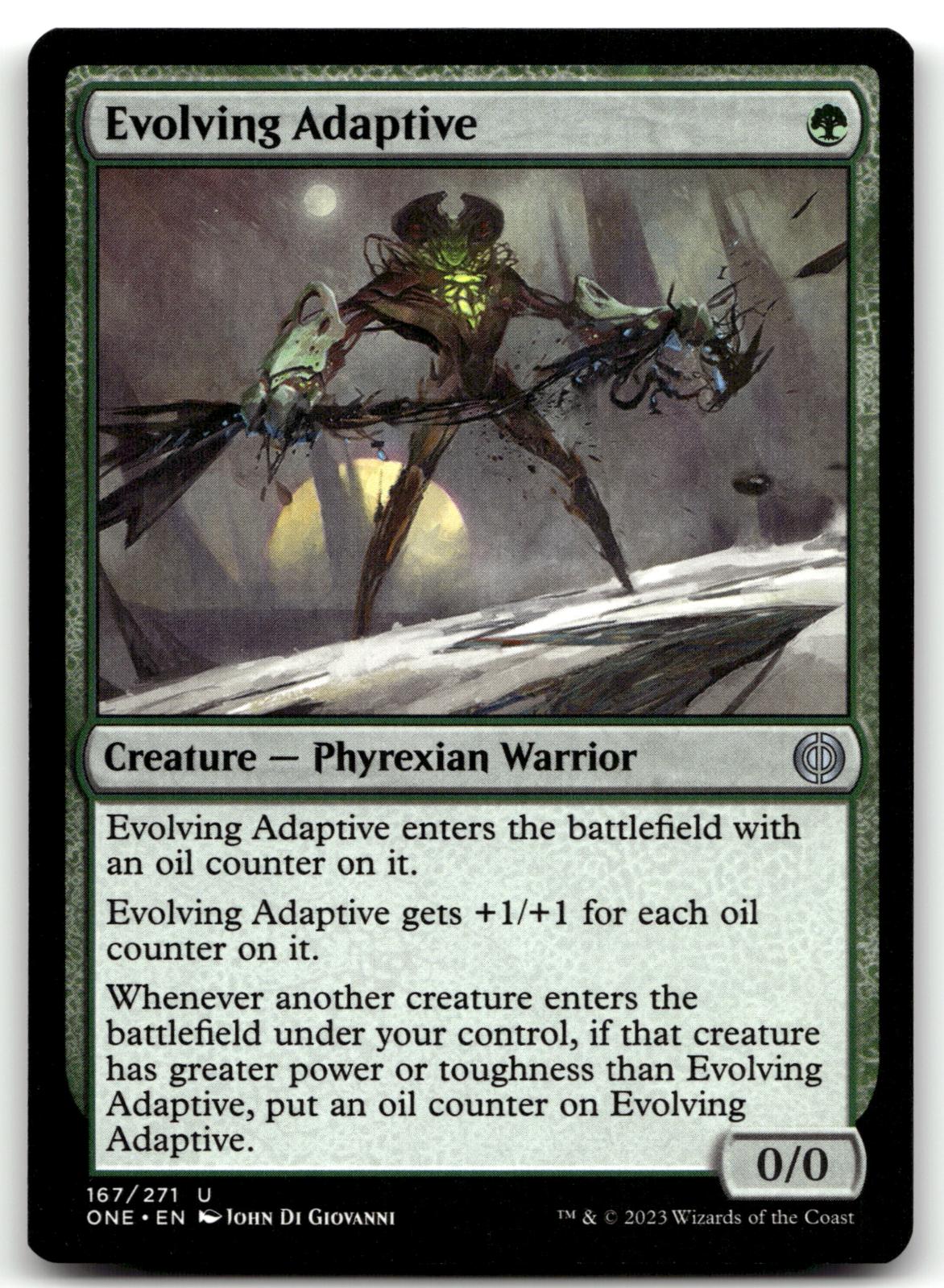 Evolving Adaptive 167 Uncommon Phyrexia: All Will Be One Magic: The Gathering NM