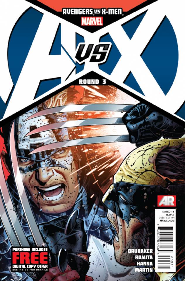 Avengers vs. X-Men #3F (J. Scott Campbell I'm with the X-Men! Variant)