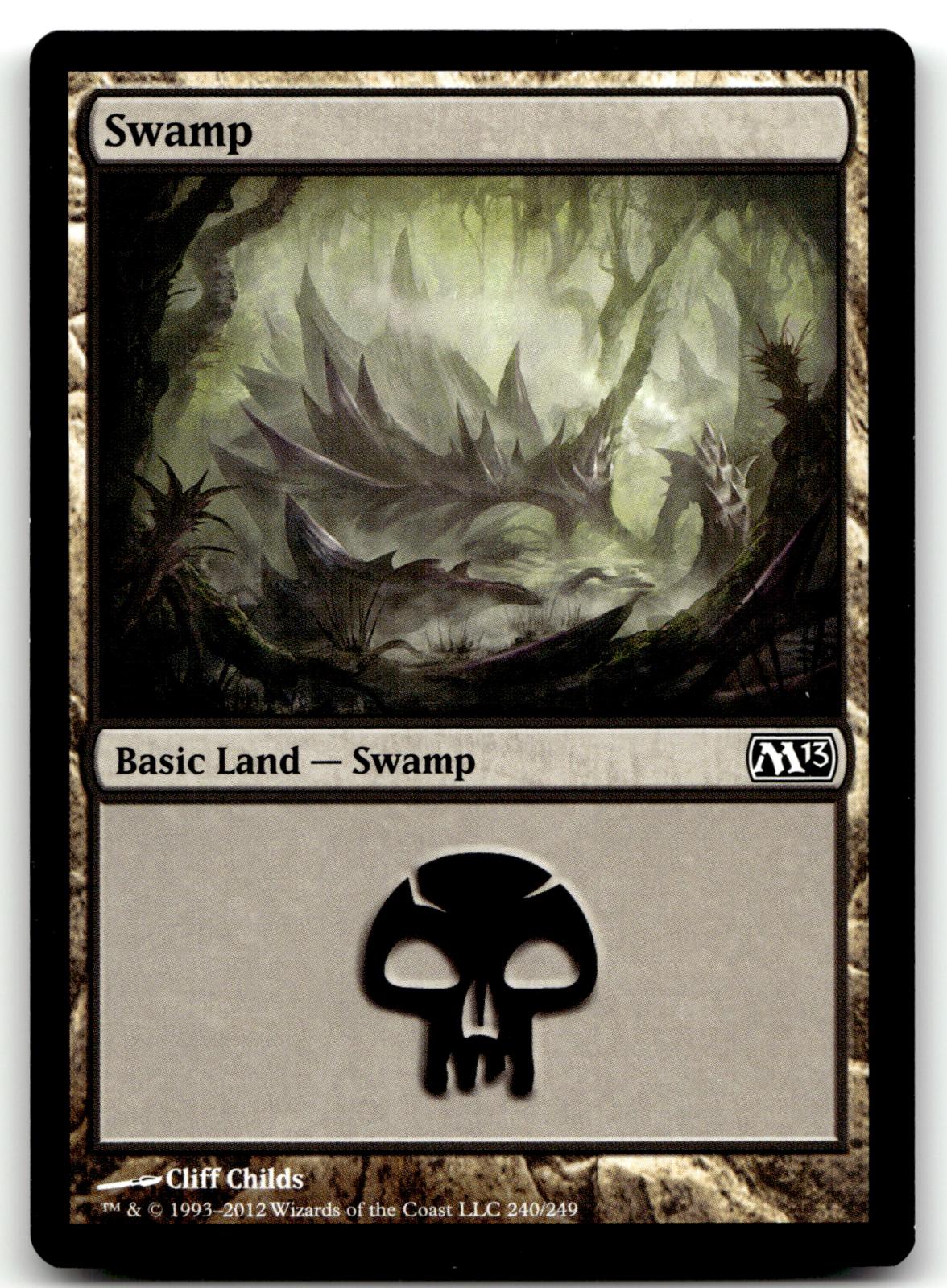 Swamp (240) 240 Land Magic 2013 (M13) Magic: The Gathering Near Mint