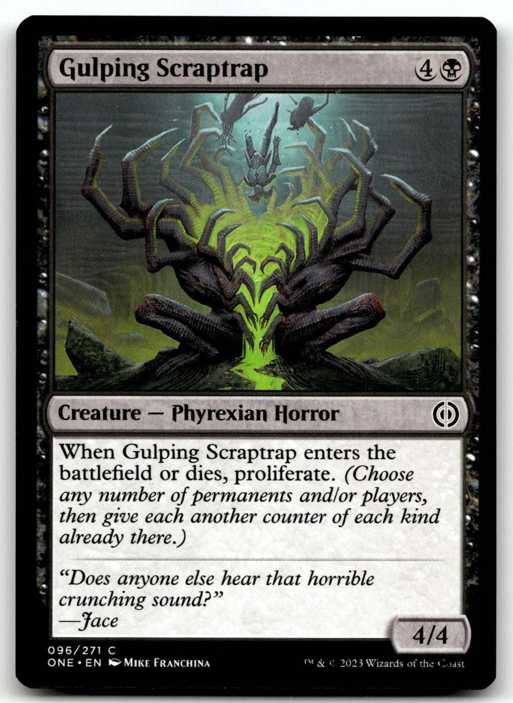 Gulping Scraptrap 96 Common Phyrexia: All Will Be One Magic: The Gathering NM
