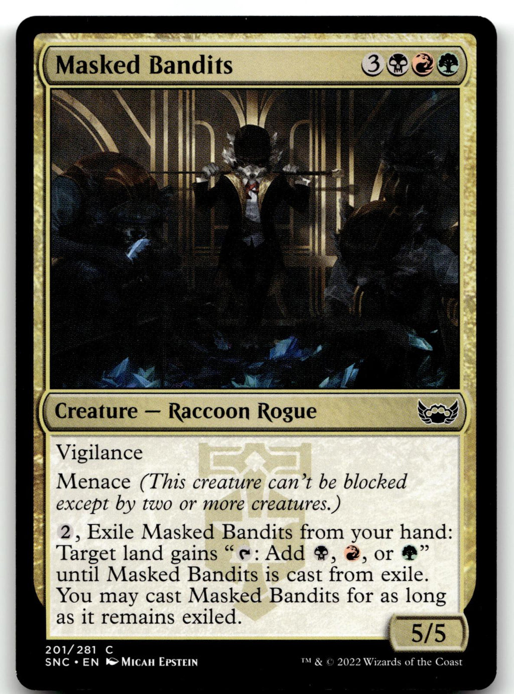 Masked Bandits 201 Common Streets of New Capenna Magic: The Gathering Near Mint