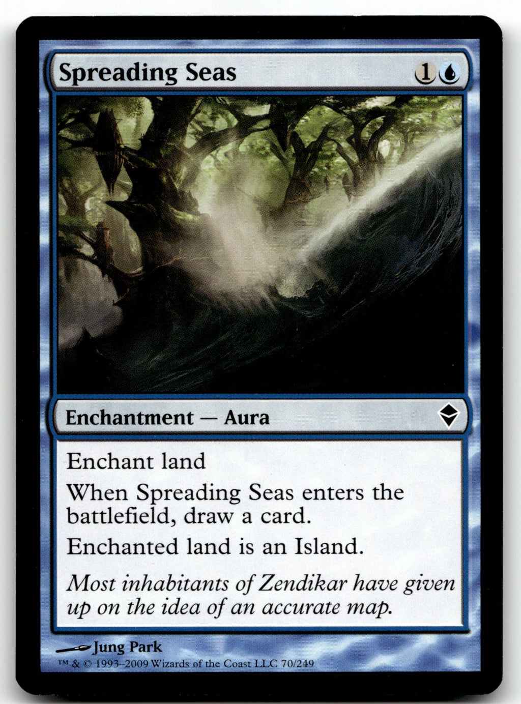 Spreading Seas 70 Common Zendikar Magic: The Gathering Near Mint