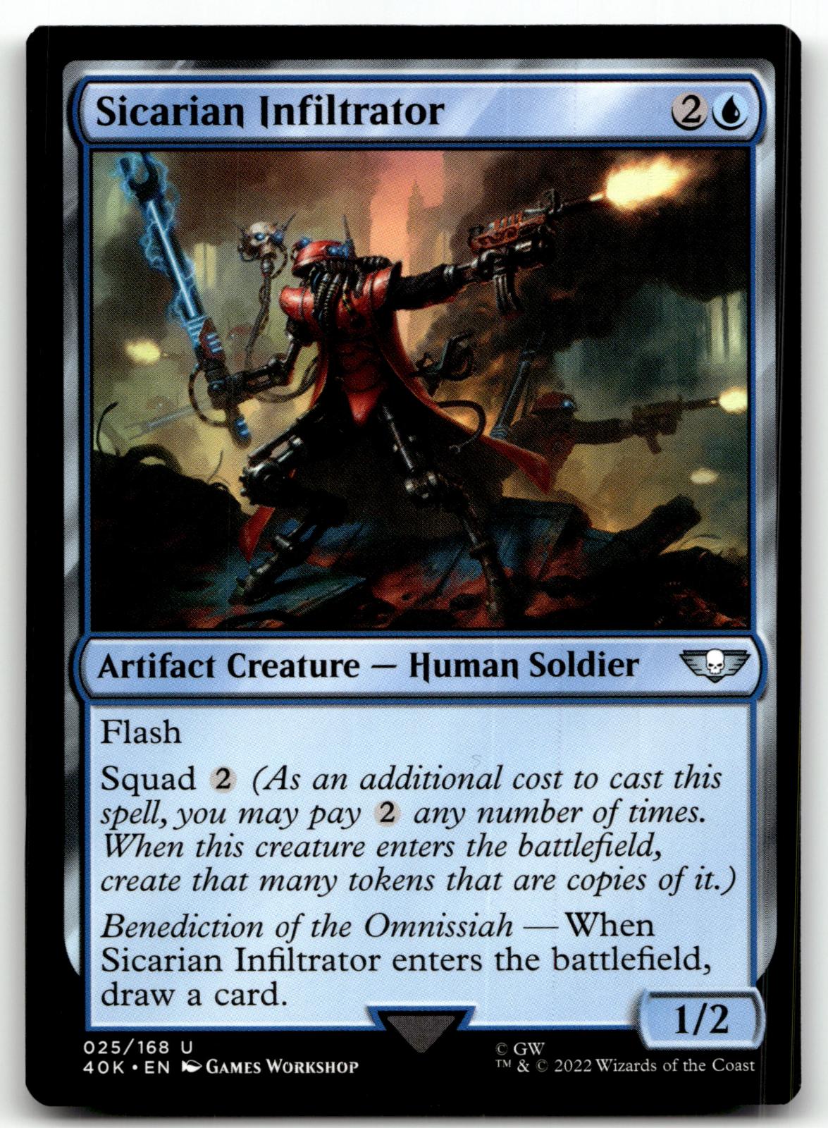 Sicarian Infiltrator 25 Universes Beyond: Warhammer 40,000 Magic: The Gathering NM