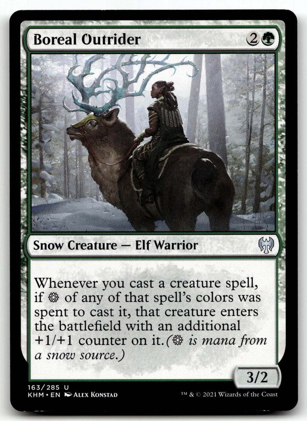 Boreal Outrider 163 Uncommon Kaldheim Magic: The Gathering Near Mint