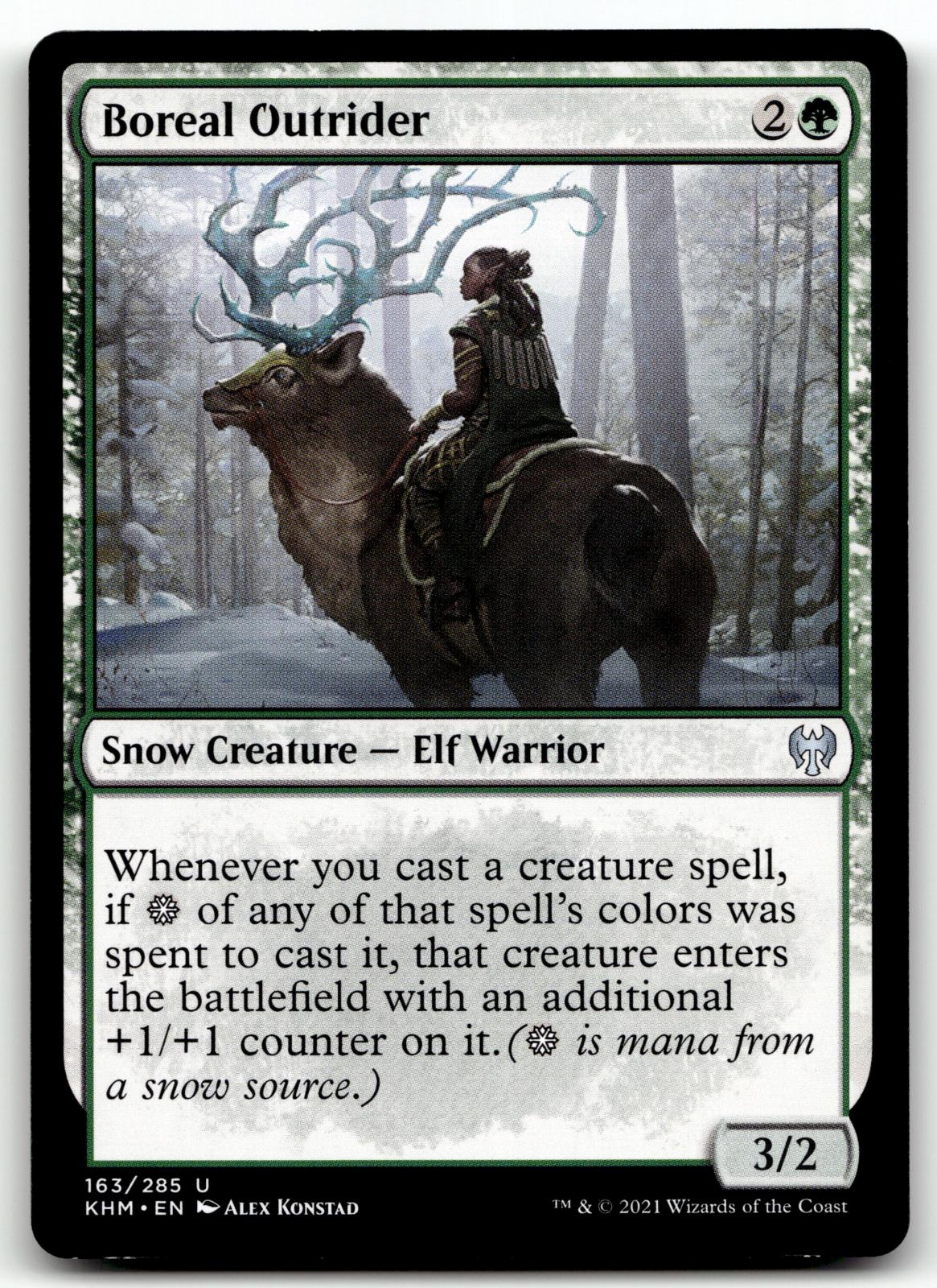 Boreal Outrider 163 Uncommon Kaldheim Magic: The Gathering Near Mint