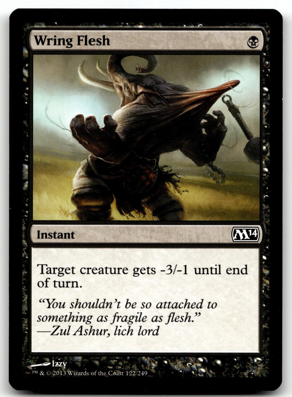 Wring Flesh 122 Common Magic 2014 (M14) Magic: The Gathering Near Mint
