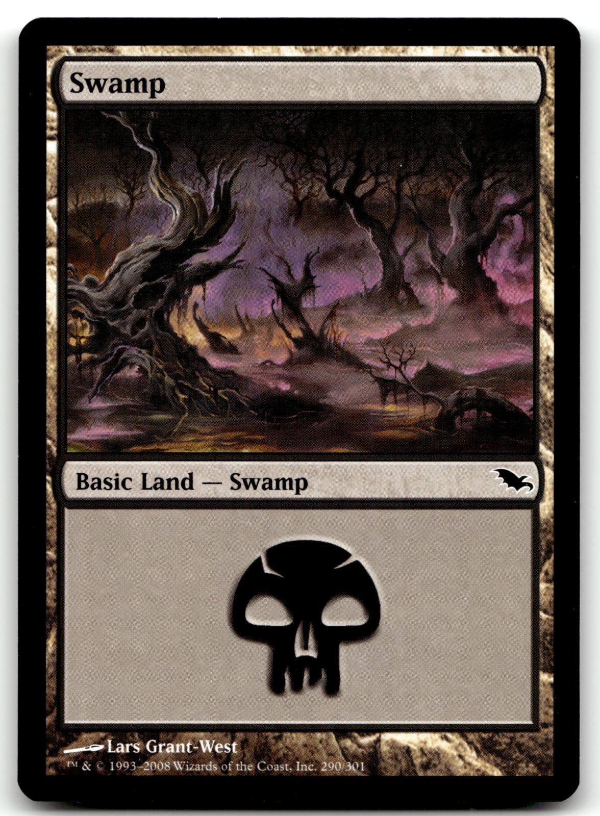Swamp (290) 290 Land Shadowmoor Magic: The Gathering Near Mint